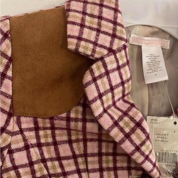 Janie and Jack Checkered Blazer with Tan Patch - Picture 5 of 9
